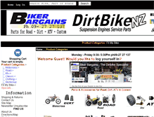 Tablet Screenshot of bikerbargains.co.nz